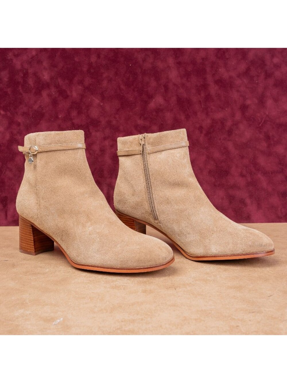 Kate Spade New York Women Madison Beige Suede Fashion Ankle Boots sz 11